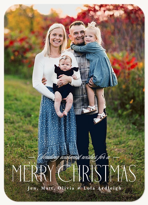 Christmas Wishes Personalized Holiday Cards