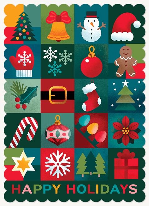 Holiday Icons Business Holiday Cards