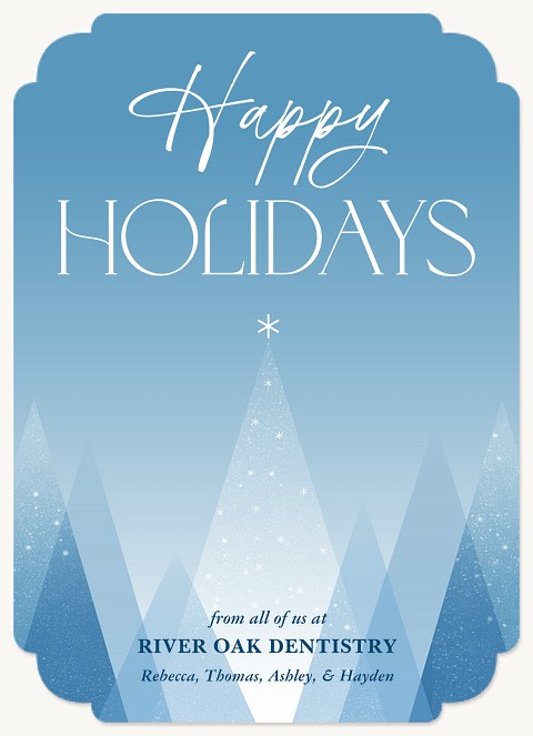Mod Forest Business Holiday Cards