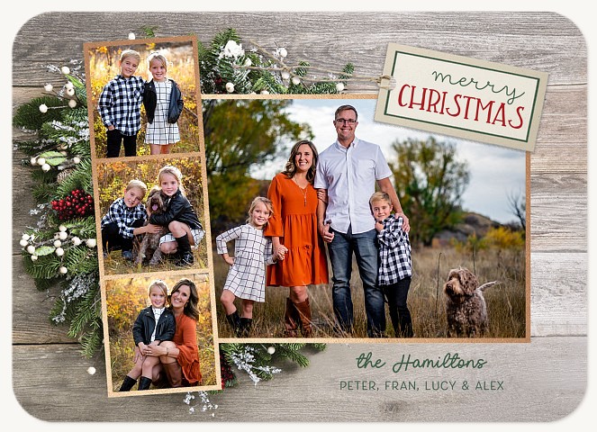 Farmhouse Collage Personalized Holiday Cards
