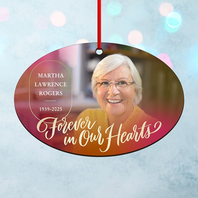 Forever In Our Hearts Custom Ornaments