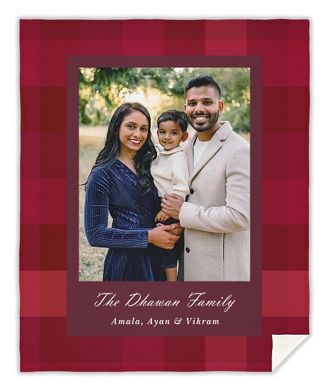 Cozy Plaid Custom Blankets