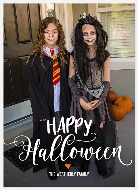 Swirly Halloween Halloween Photo Cards
