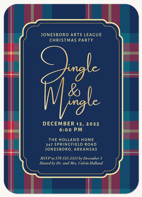 Classy Jingle Holiday Party Invitations