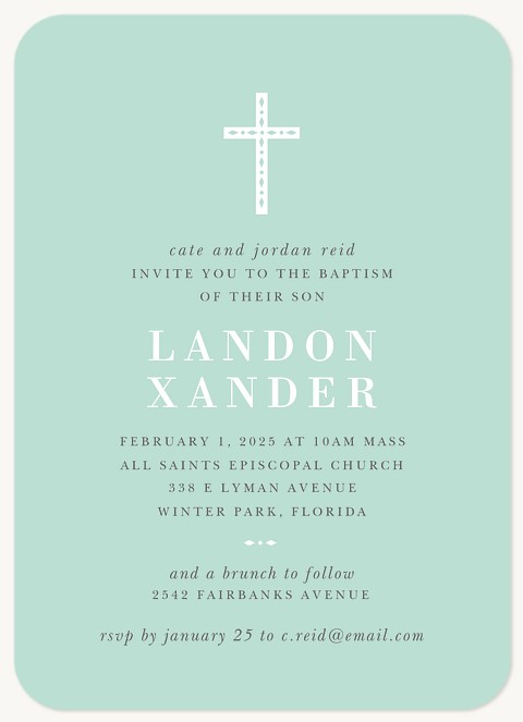 Simply Delightful Baptisms & Christening Invitations