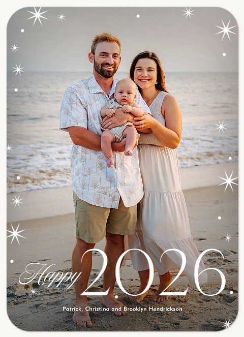 Starburst Frame Personalized Holiday Cards
