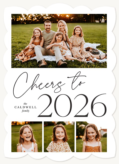 Cheerful Year Personalized Holiday Cards