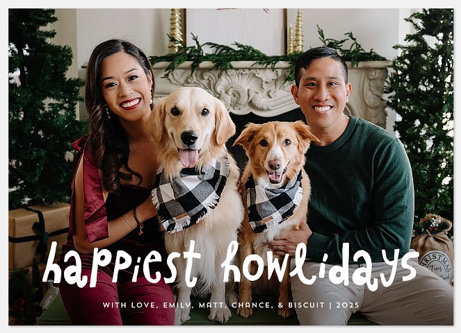 Happiest Howlidays Holiday Photo Cards