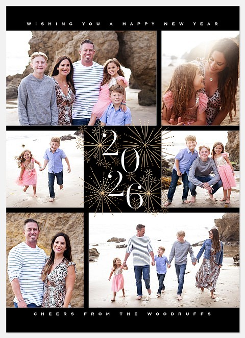 Sparklers Holiday Photo Cards