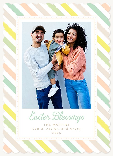 Springtime Stripes Easter Cards