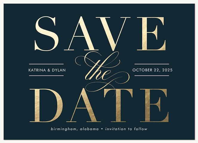 Simply Timeless  Save the Date Cards