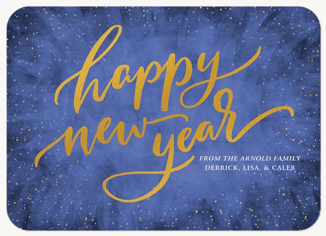 Speckled Burst New Year's Cards