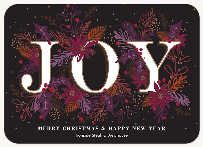 Winter Botanicals Business Holiday Cards