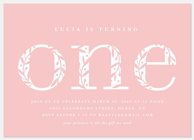 Darling One Kids' Birthday Invitations