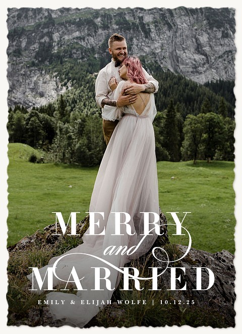 Merry & Married Christmas Cards