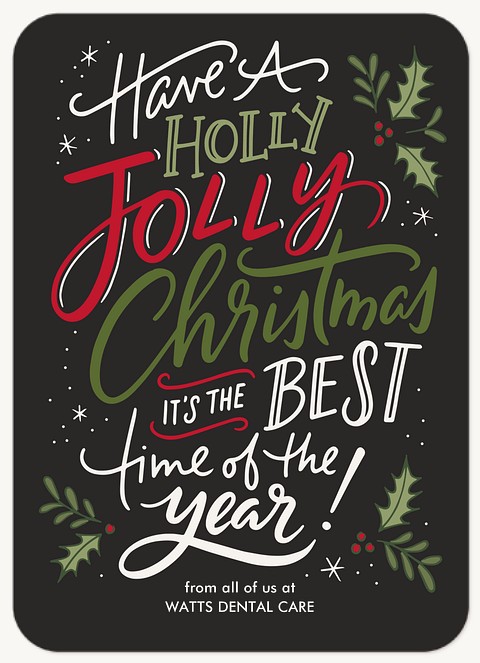 Jolly Greetings Business Holiday Cards