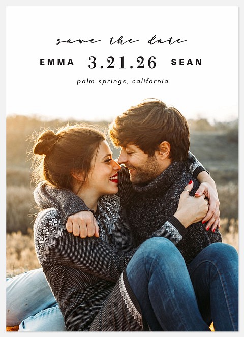 Simply Stated Save the Date Photo Cards
