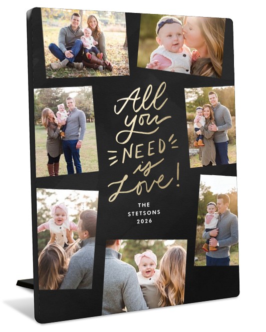 Holiday Love Tabletop Photo Panel