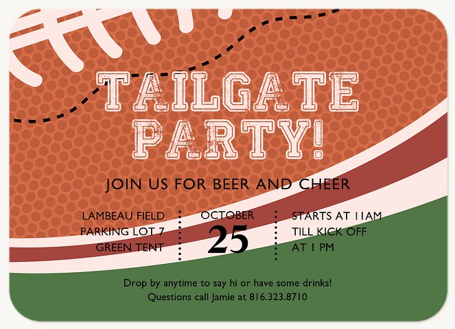 Tailgate Party Invitations