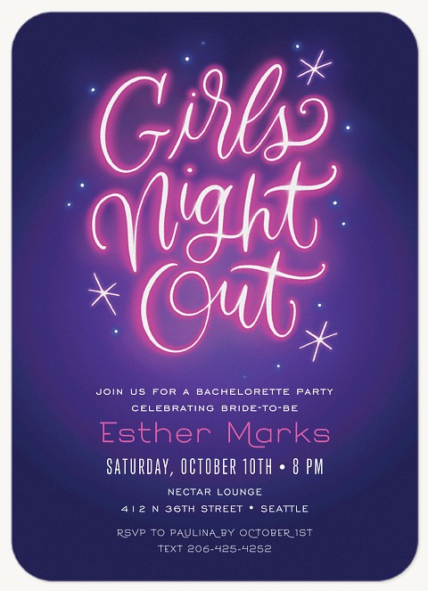 Girls' Night Party Invitations