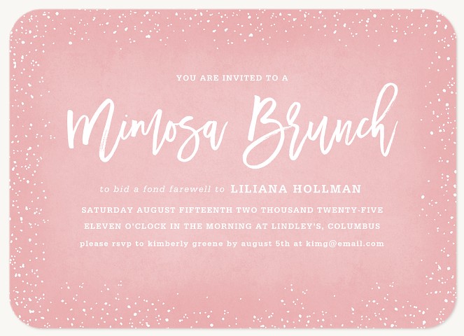 Sparkling Brunch Party Invitations