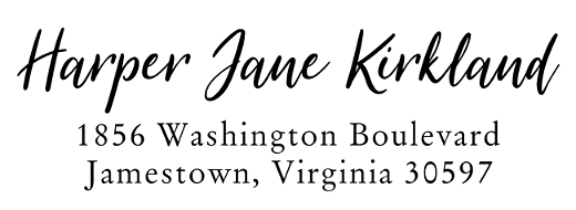 Stylish Script | Custom Rubber Stamps