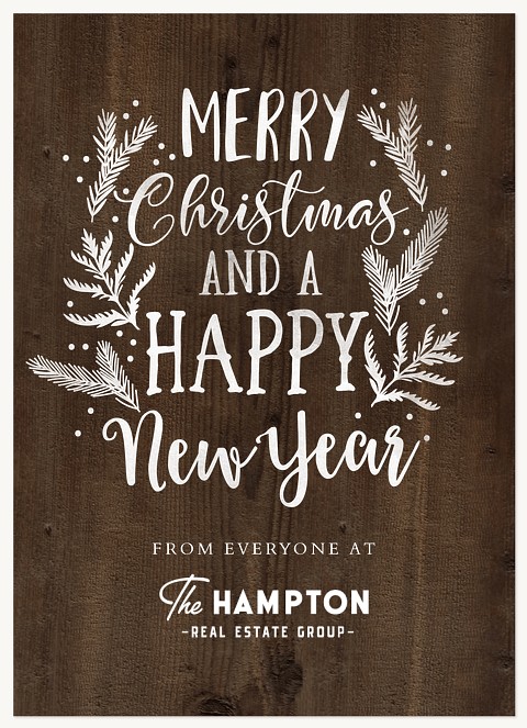 Woodland Greeting Business Holiday Cards