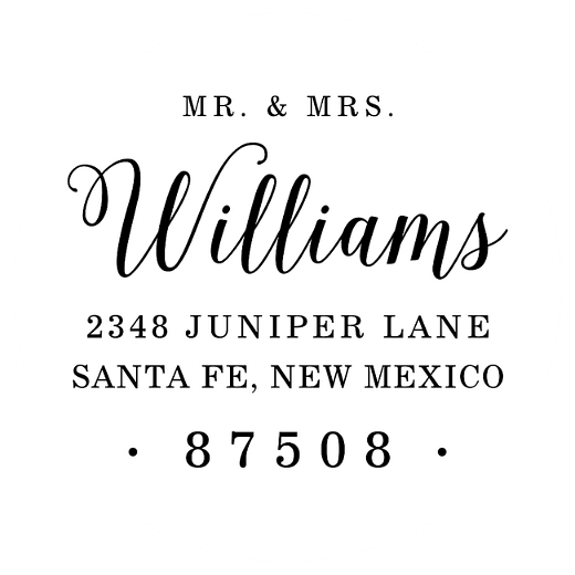 Refined Elegance | Custom Rubber Stamps