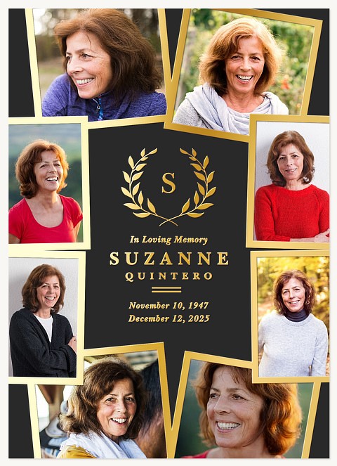 Modern Collage Memorial & Sympathy Cards