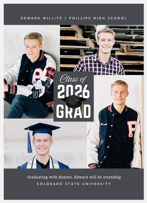 Traditional Cap Graduation Cards