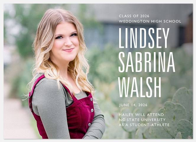 Straight Forward Graduation Cards