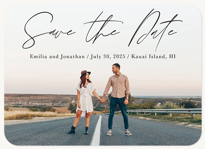 Elegantly Written Save the Date Cards