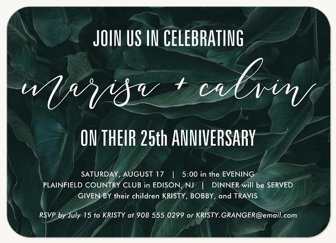 Lush Greens Party Invitations