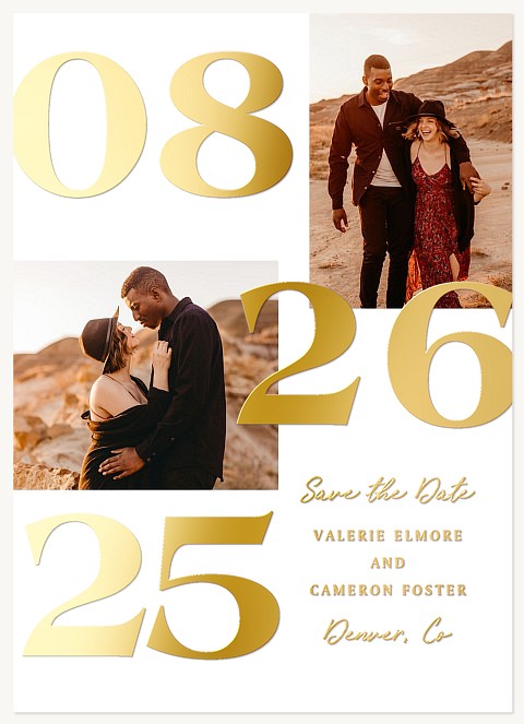Bold Modernity Save the Date Cards