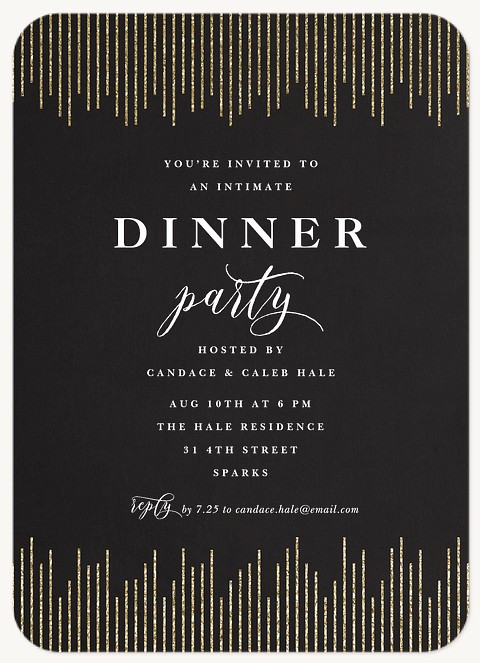 Dazzling Lights Dinner & Cocktail Party Invitations