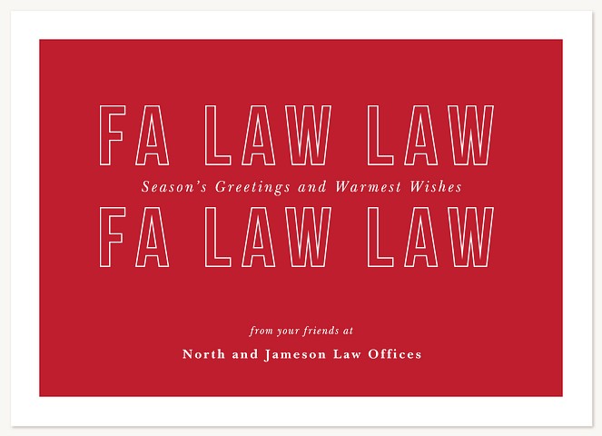 Fa Law Law Business Holiday Cards
