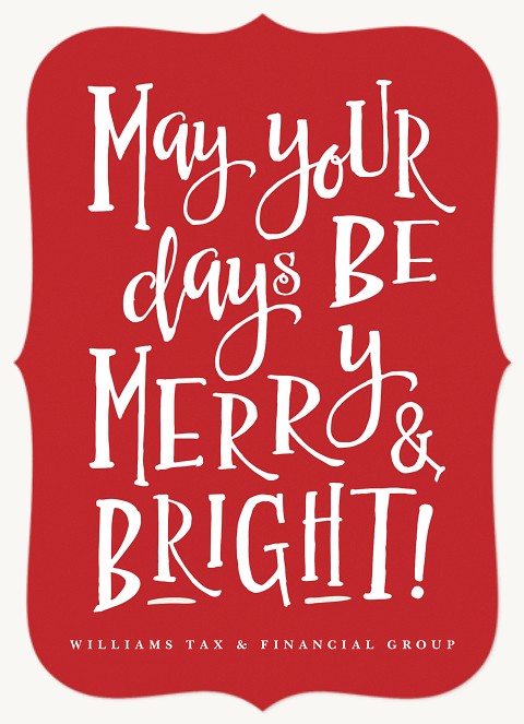 Whimsical Saying Business Holiday Cards