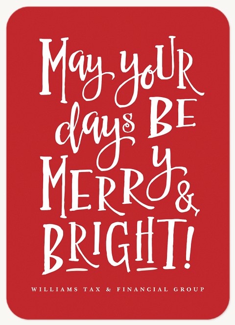 Whimsical Saying Business Holiday Cards