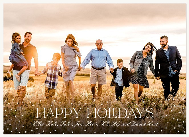 Cheery Sparkles Photo Holiday Cards