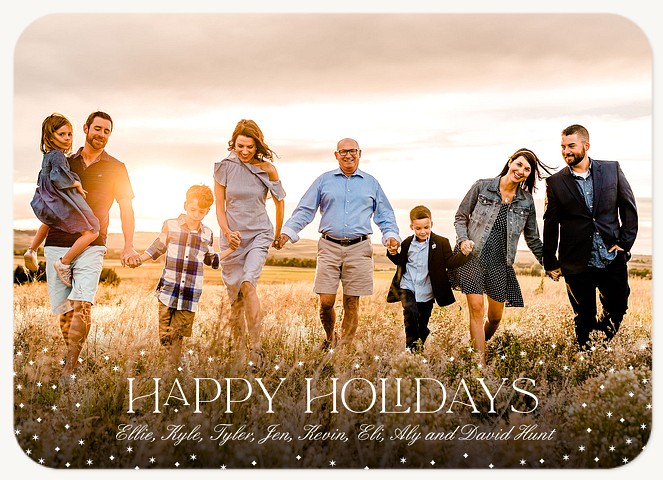 Cheery Sparkles Photo Holiday Cards
