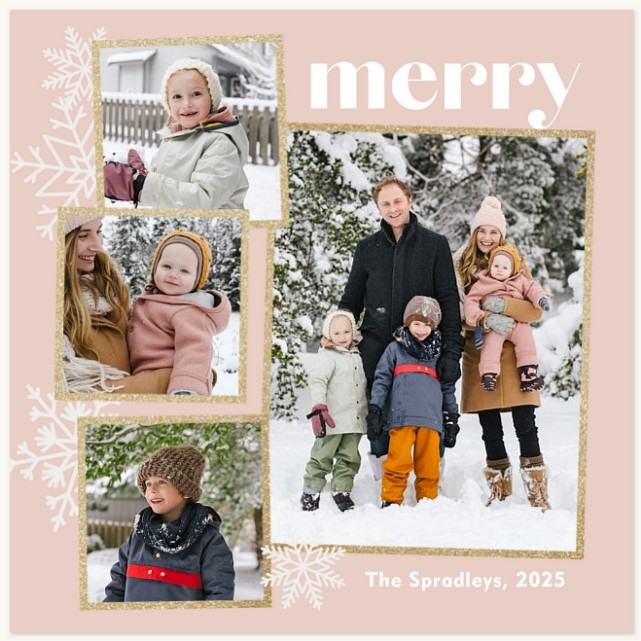 Sugar Snowflakes Christmas Cards