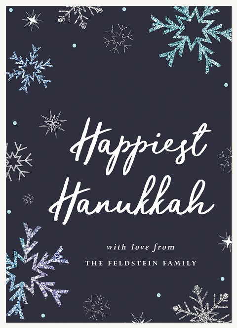 Wonderland Snow Hanukkah Cards