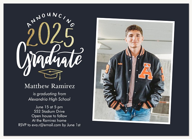 Whimsical Type Graduation Announcements