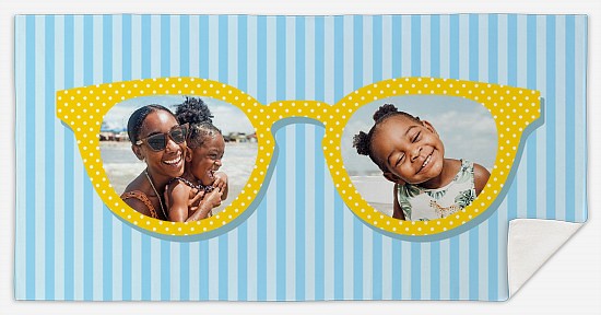 Sunnies and Stripes Custom Beach Towels