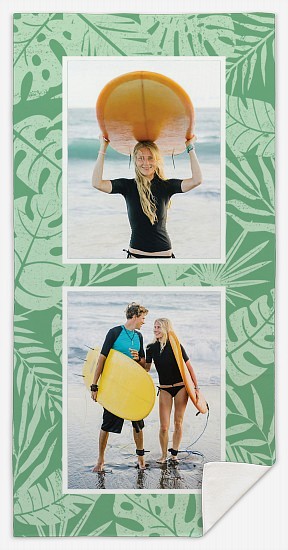 Palm Leaves Custom Beach Towels