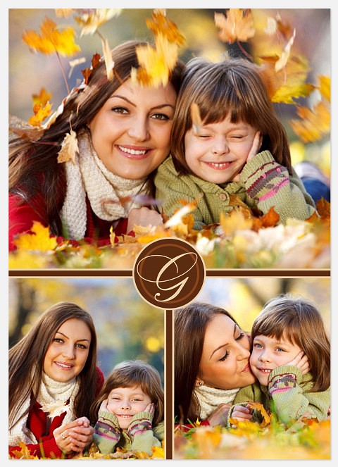 Classic Brown Initial Create Your Own