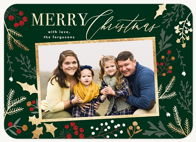 Winter Garden Personalized Holiday Cards