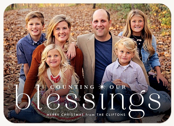 Beautiful Blessings Personalized Holiday Cards