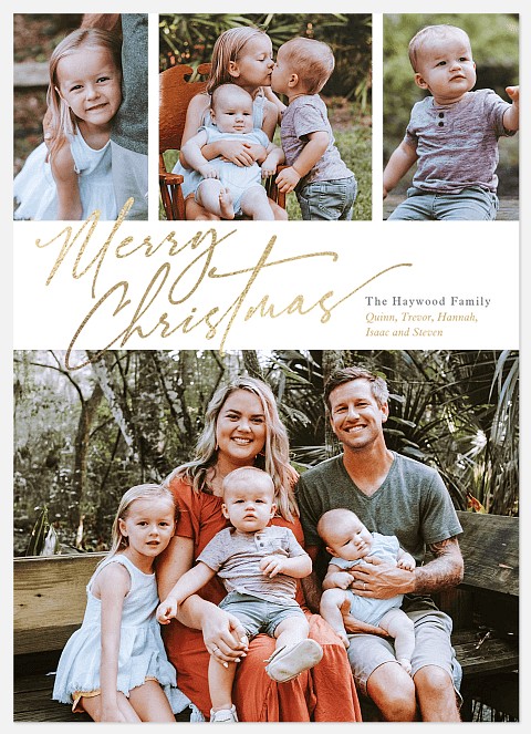 Scripted Collection Holiday Photo Cards