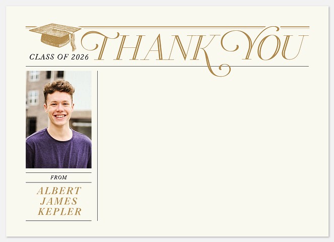 Engraved Icons Thank You Cards 